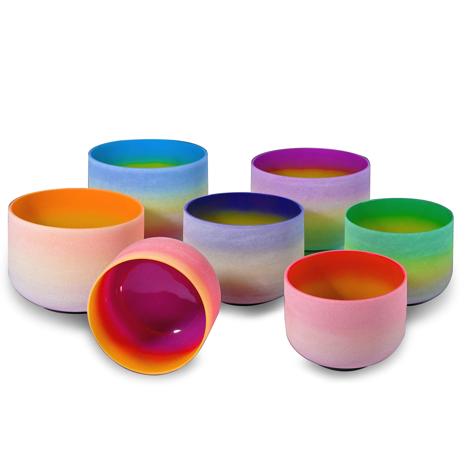 Rainbow Frosted Chakra Bowl