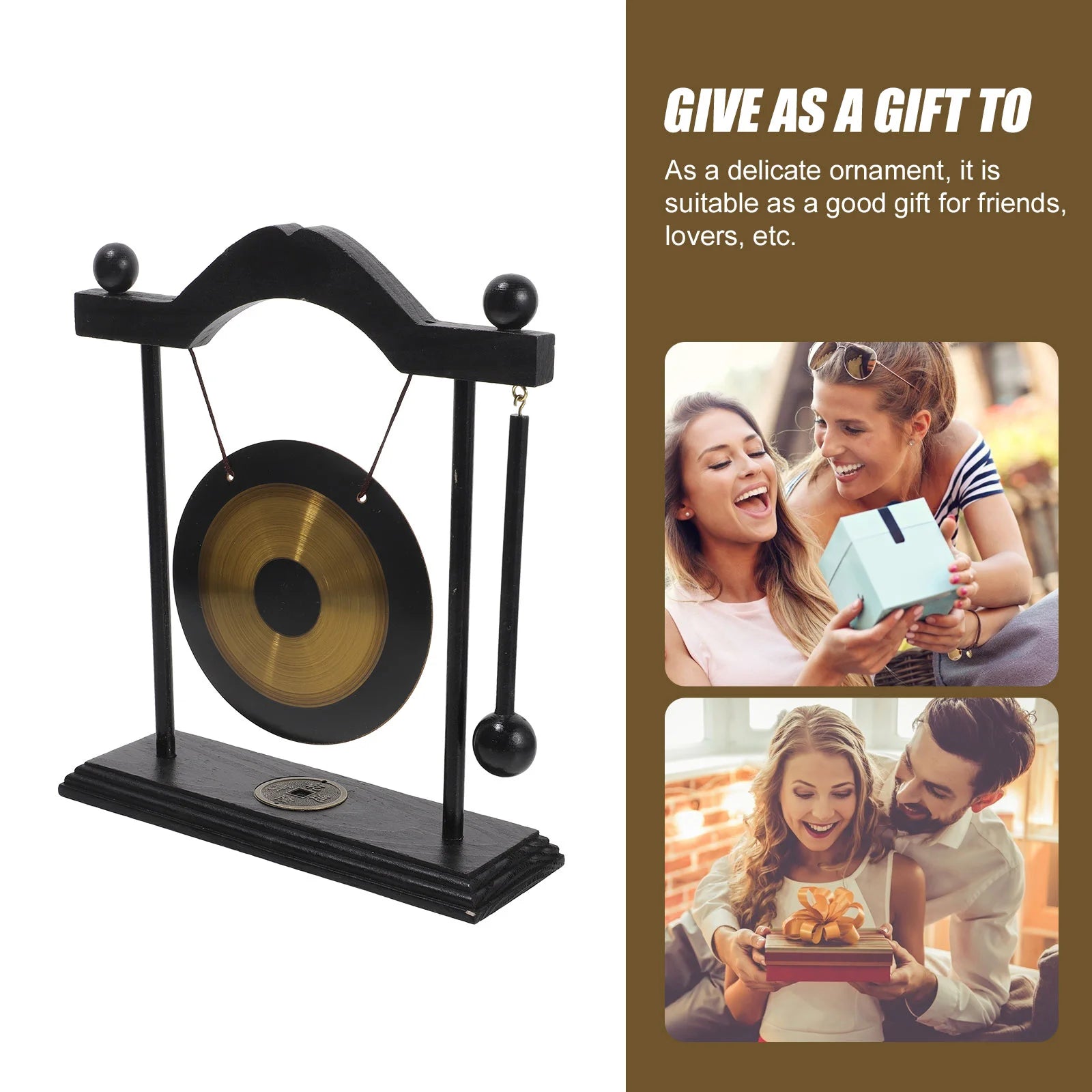 Brass Wood Gong