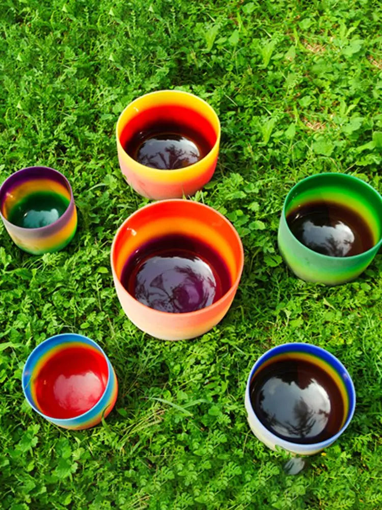 Rainbow Frosted Chakra Bowl